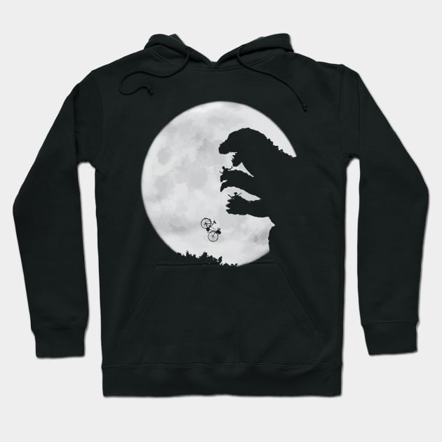 E.T. vs. Godzilla Godzilla Hoodie TeePublic
